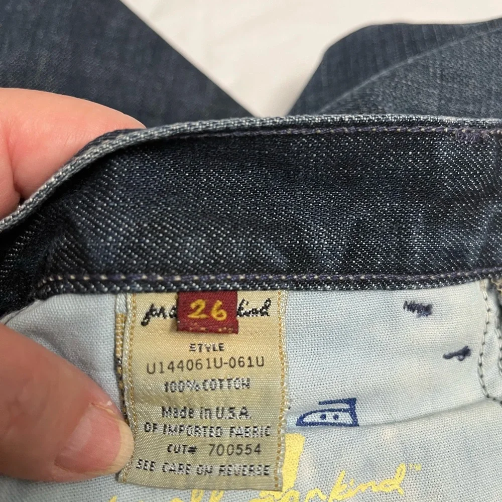 For all Mankind jeans boy cut,button fly, size 27